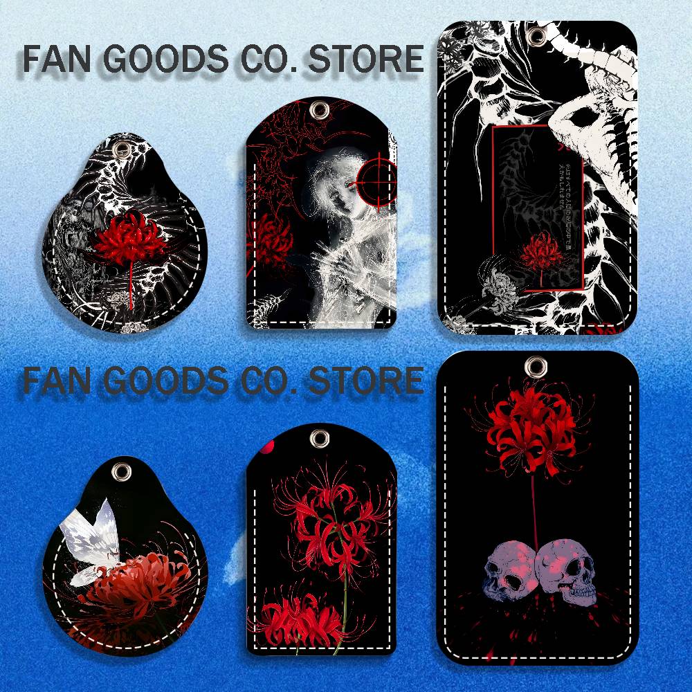 Leather Works - พวงกุญแจรูปดอกลิลลี่สีแดง T-Tokyo Red Spider Lily G-Ghoul