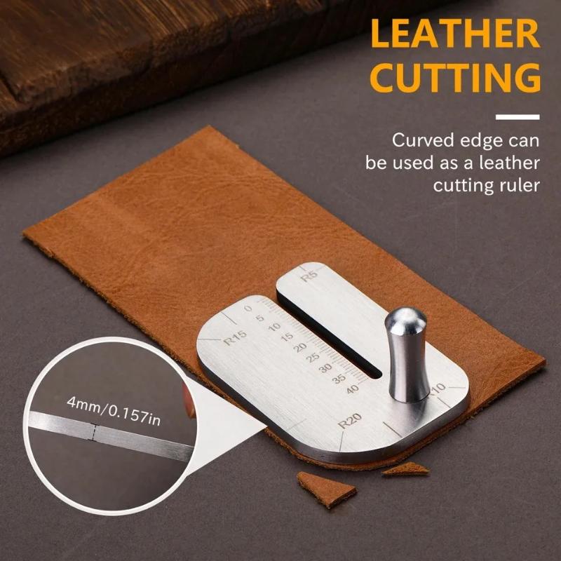 Leather Works Belt - แผ่นรองช่วยเย็บหนังพร้อมที่ดึงเข็ม สำหรับงานซ่อมกระเป๋าและเข็มขัดทำมืออย่างแม่นยำ