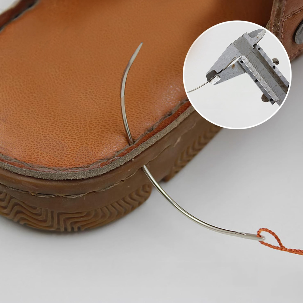 Leatherwork Accessories - 4 ชิ้นเย็บเข็มหนัง Craft อุปกรณ์เย็บผ้าเย็บ Leathercraft รองเท้าซ่อมเครื่องมือเข็มโค้ง