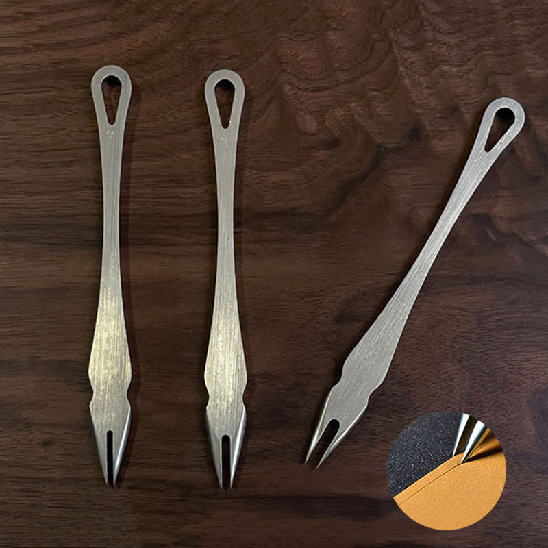 Leatherworking Equipment - 1Pcหนังตื้นSlot Edge LinearหนังEdge CreaserสแตนเลสหนังCrimpingทํางานหัตถกรรมทําเครื่องมือ 2/3/4 มม.
