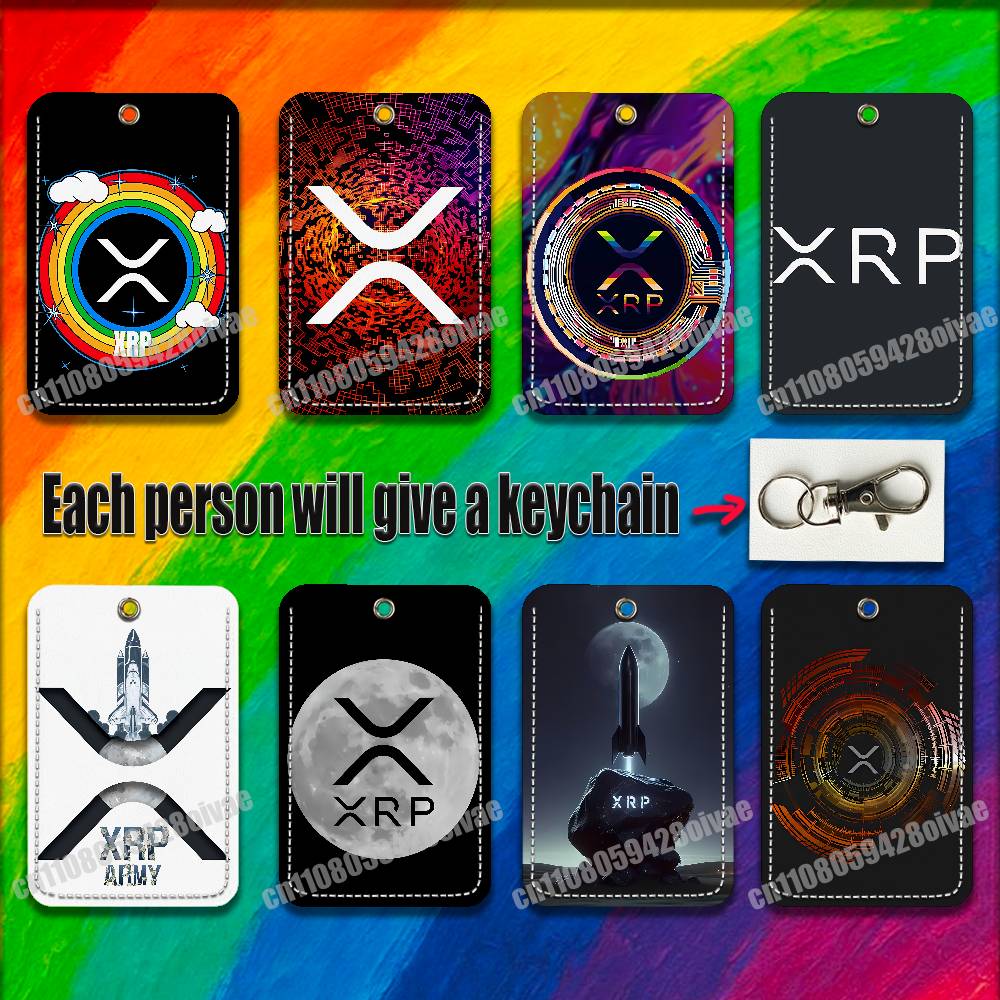 Leather Works - Xrp Ripple คริปโตเคอเรนซีดิจิทัล สำหรับคลิปติดบัตรประชาชน บัตรเครดิต บัตรธนาคาร