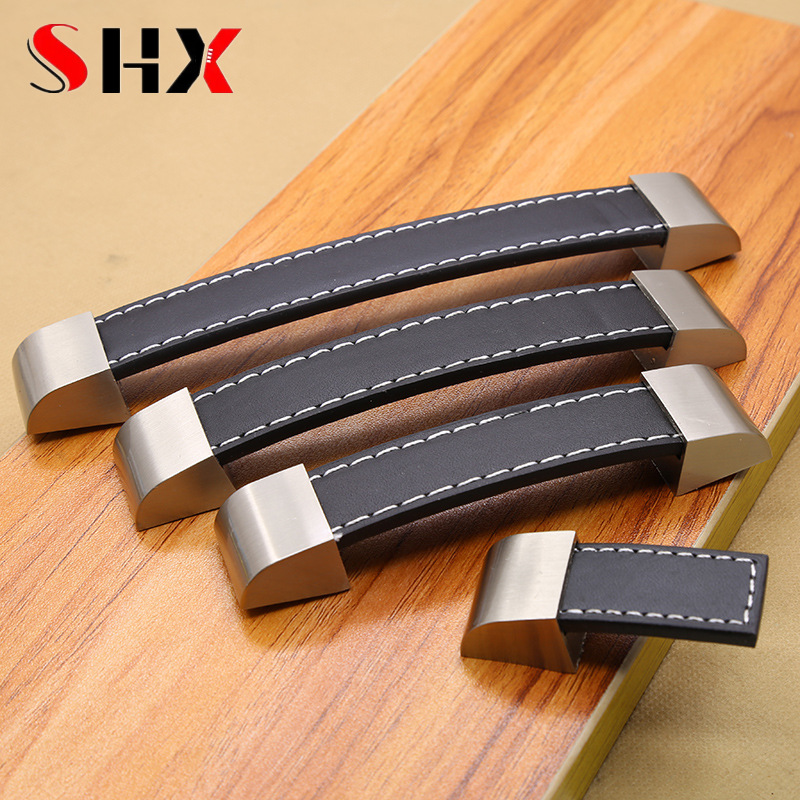 Leatherwork Hardware - มือจับหนังคุณภาพสูงทันสมัย สำหรับเฟอร์นิเจอร์ ตู้ ลิ้นชัก ประตู กระเป๋าเดินทาง