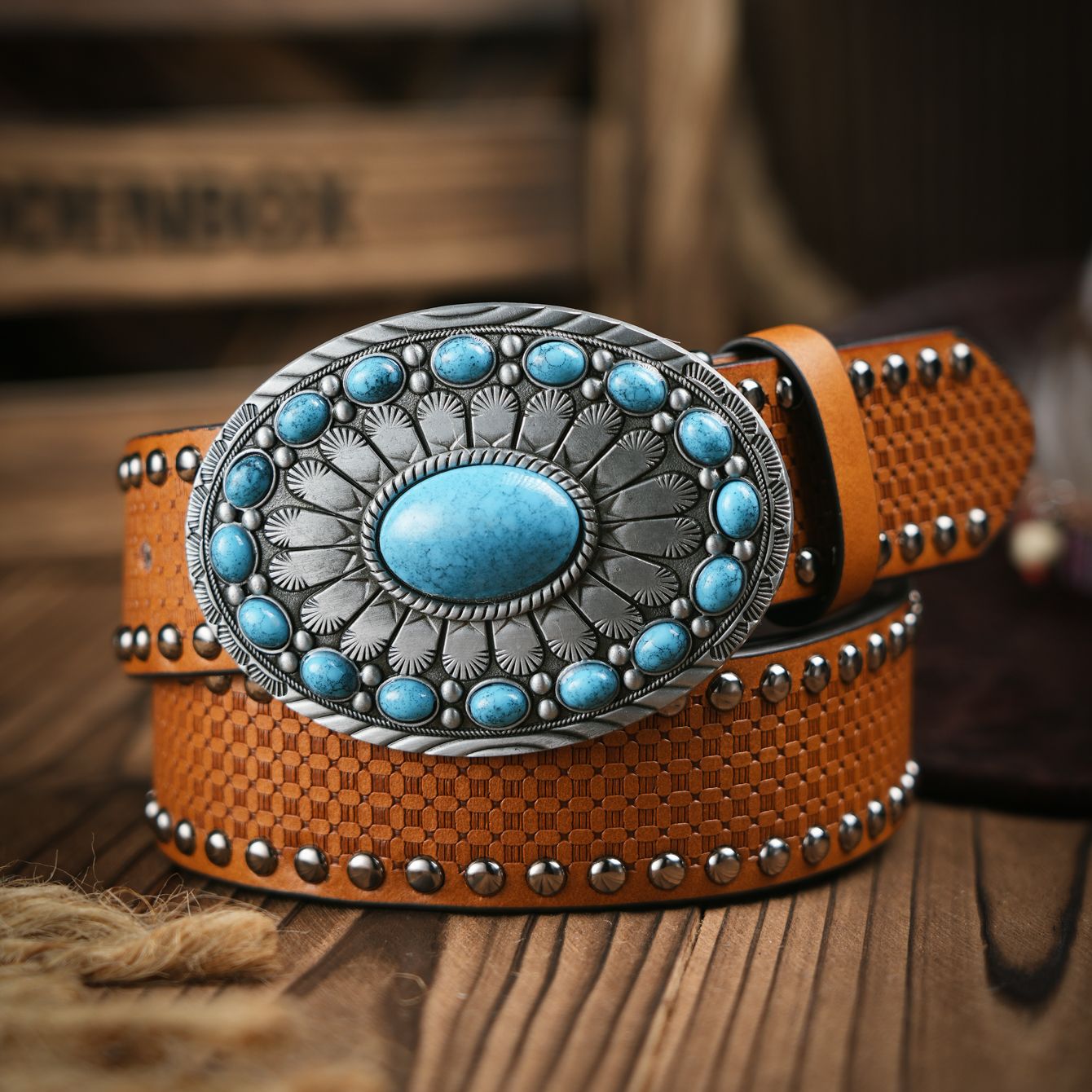Leather Works Belt - เข็มขัดลำลองสไตล์เรโทรสำหรับผู้ชายและผู้หญิงสไตล์ตะวันตก! เข็มขัดหนัง PU พร้อมหัวเข็มขัดโลหะ เหมาะสำหรับสวมใส่ทำงานประจำวัน