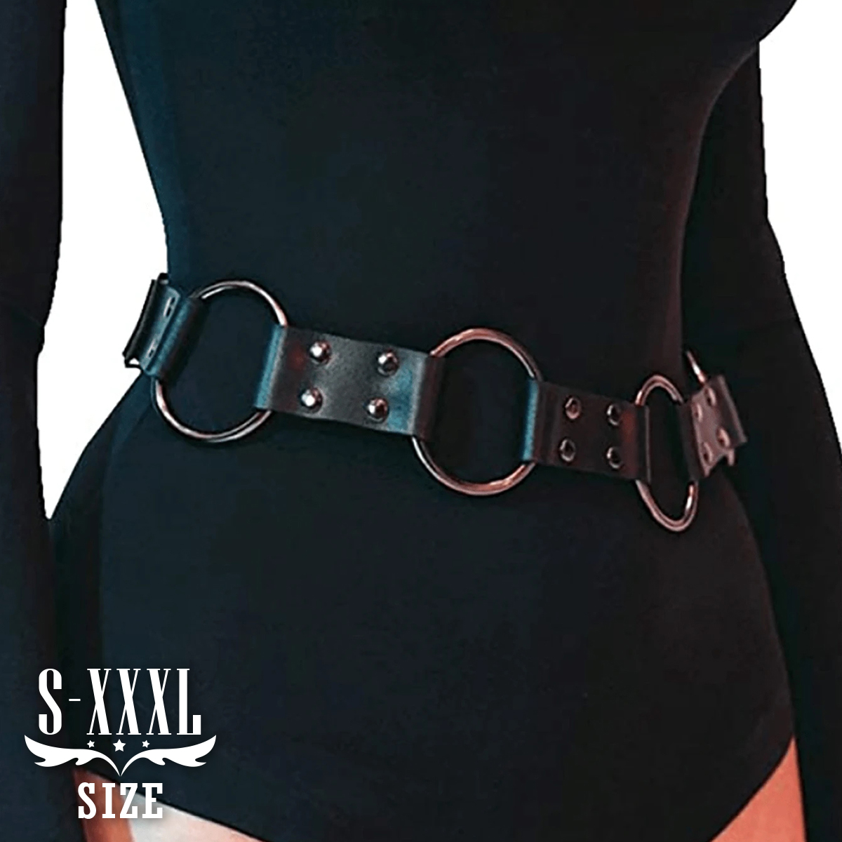 Leather Work Harness - ผู้หญิงแฟชั่น Pu หนังสายรัดเอวเข็มขัด Suspenders สําหรับผู้หญิง Punk