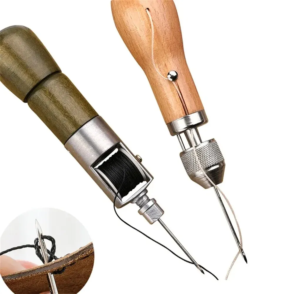 Leatherwork Accessories - DIY หนังเย็บ Awl Kit ด้ายเย็บเครื่องมือหนัง Craft