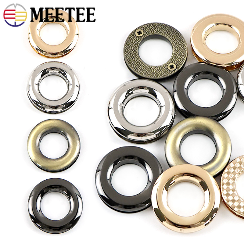 Leatherwork Hardware - ห่วงโลหะรูปตัวโอขนาด 10-25 มม. จำนวน 10 ชิ้น