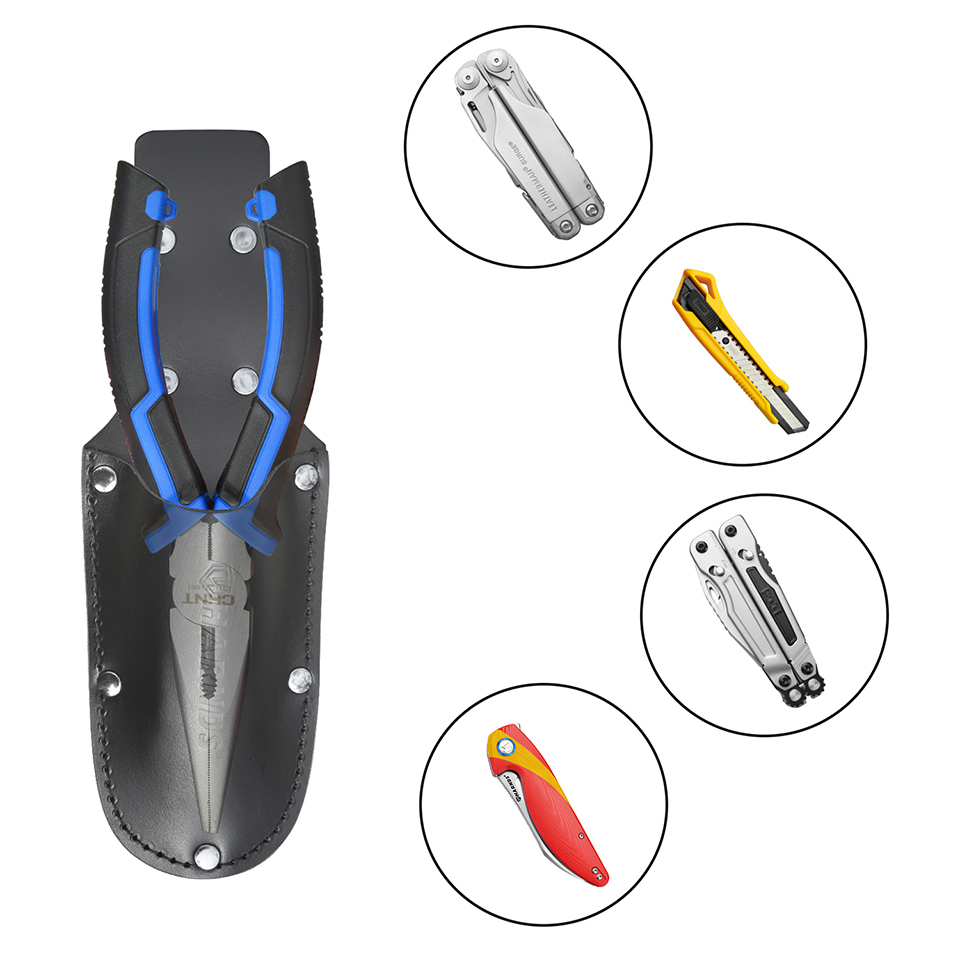 Leatherwork Knife Sheath - กระเป๋าใส่เครื่องมือหนัง Harnds AK4013 สำหรับใส่คีม มีด คีมตัดแต่งกิ่ง