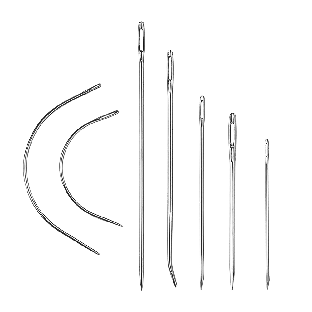 Leatherwork Needles - 7ชิ้น/แพ็คเข็ม jahit kulit สำหรับงานหนักในครัวเรือนเข็มเย็บมือสำหรับหนังพรมเบาะผ้าใบเครื่องมือตัดเย็บซ่อมแซม