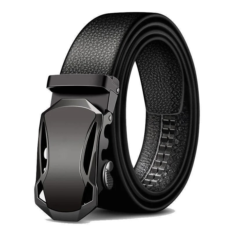 Leather Works Belt - เข็มขัดผู้ชายเข็มขัดหัวเข็มขัดอัตโนมัติสำหรับผู้ชายธุรกิจทำงานลำลองหรูหราดีไซเนอร์แบรนด์ดังชายสำหรับกางเกงยีนส์สายหนัง PU ZD2203