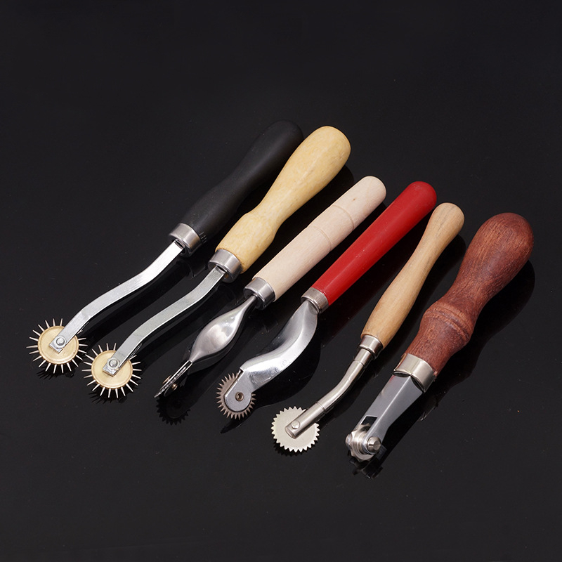Leatherwork Needles - ล้อสำหรับทำเครื่องหมายบนหนังล้อสำหรับเย็บขอบล้อมีเครื่องหมายจุดล้อเข็ม