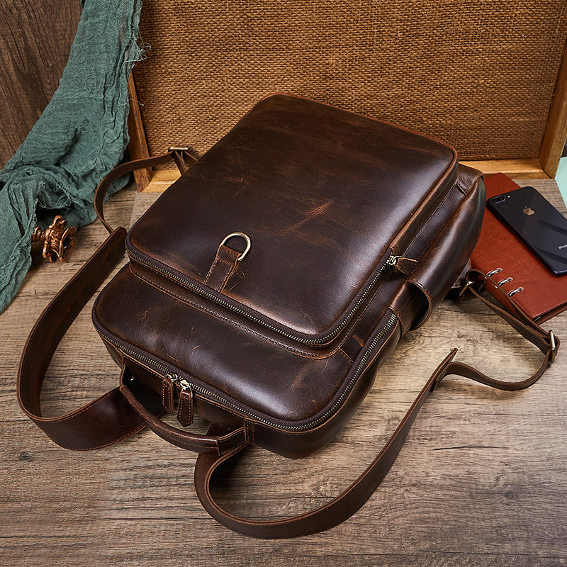 กระเป๋าเป้สะพายหลังหนังแท้เคลื - Leather Work Backpack บทวิจารณ์และราคา
