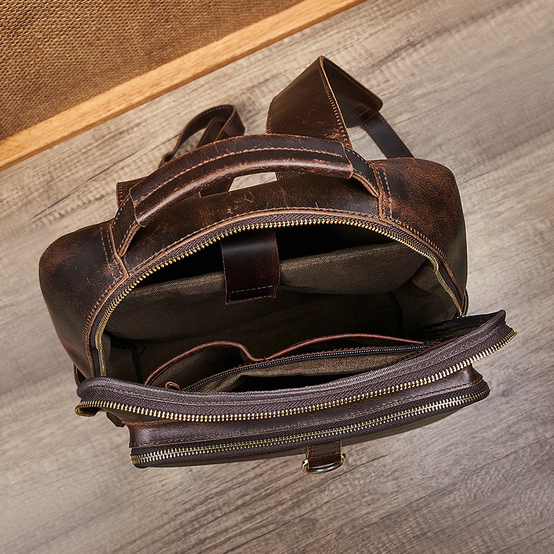 กระเป๋าเป้สะพายหลังหนังแท้เคลื - Leather Work Backpack บทวิจารณ์และราคา