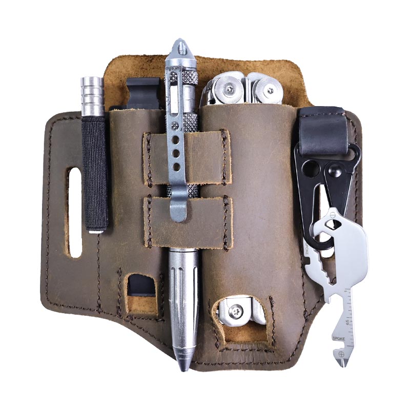 ทํางานกลางแจ้ง Multitool ผู้ถื - Leatherwork Knife Sheath บทวิจารณ์และราคา