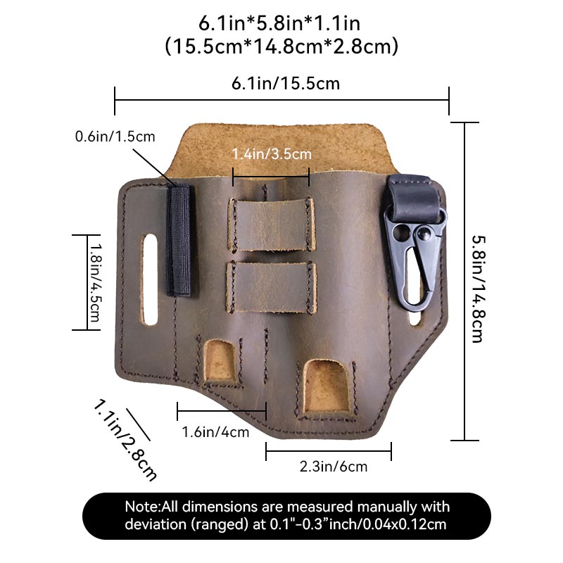 ทํางานกลางแจ้ง Multitool ผู้ถื - Leatherwork Knife Sheath บทวิจารณ์และราคา