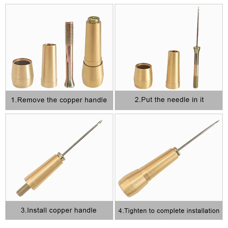 Jahit Kulit ชุด DIY Jahit Kuli - Leatherwork Needles บทวิจารณ์และราคา