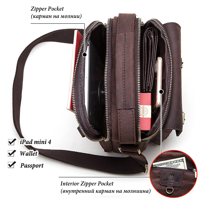 LAREET กระเป๋าสะพายหนังแท้สำหร - Leather Work Bag Men บทวิจารณ์และราคา