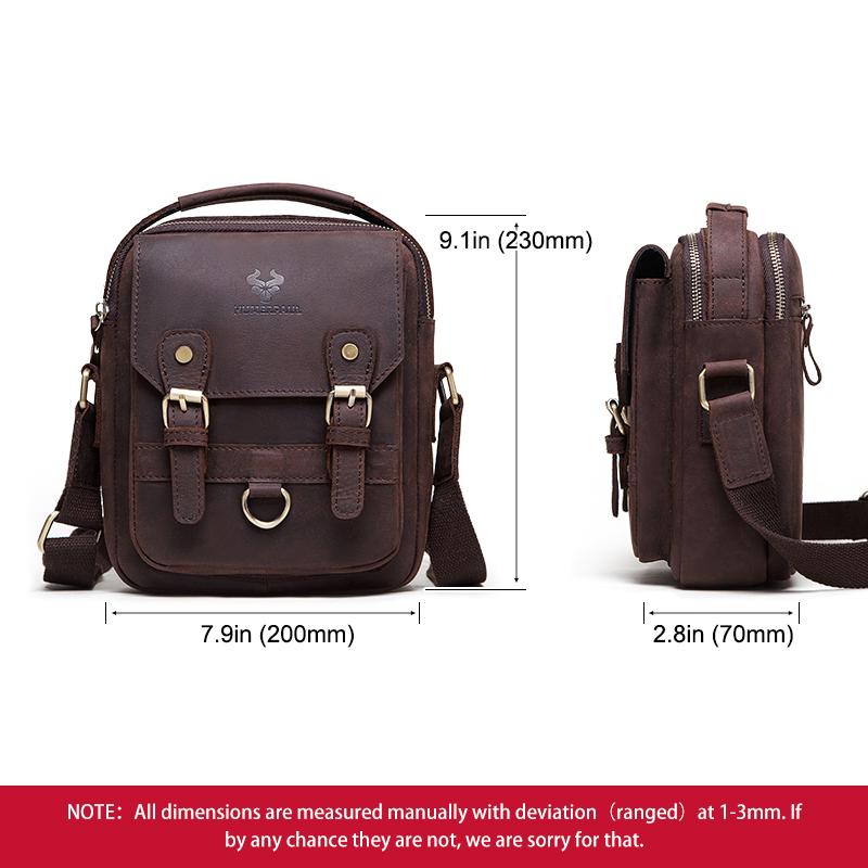 LAREET กระเป๋าสะพายหนังแท้สำหร - Leather Work Bag Men บทวิจารณ์และราคา