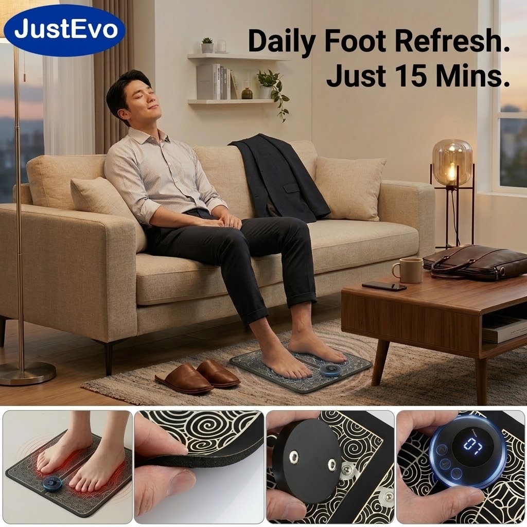 แผ่นนวดเท้าพกพา JustEvo, 8 โหม - Leatherworking Equipment บทวิจารณ์และราคา