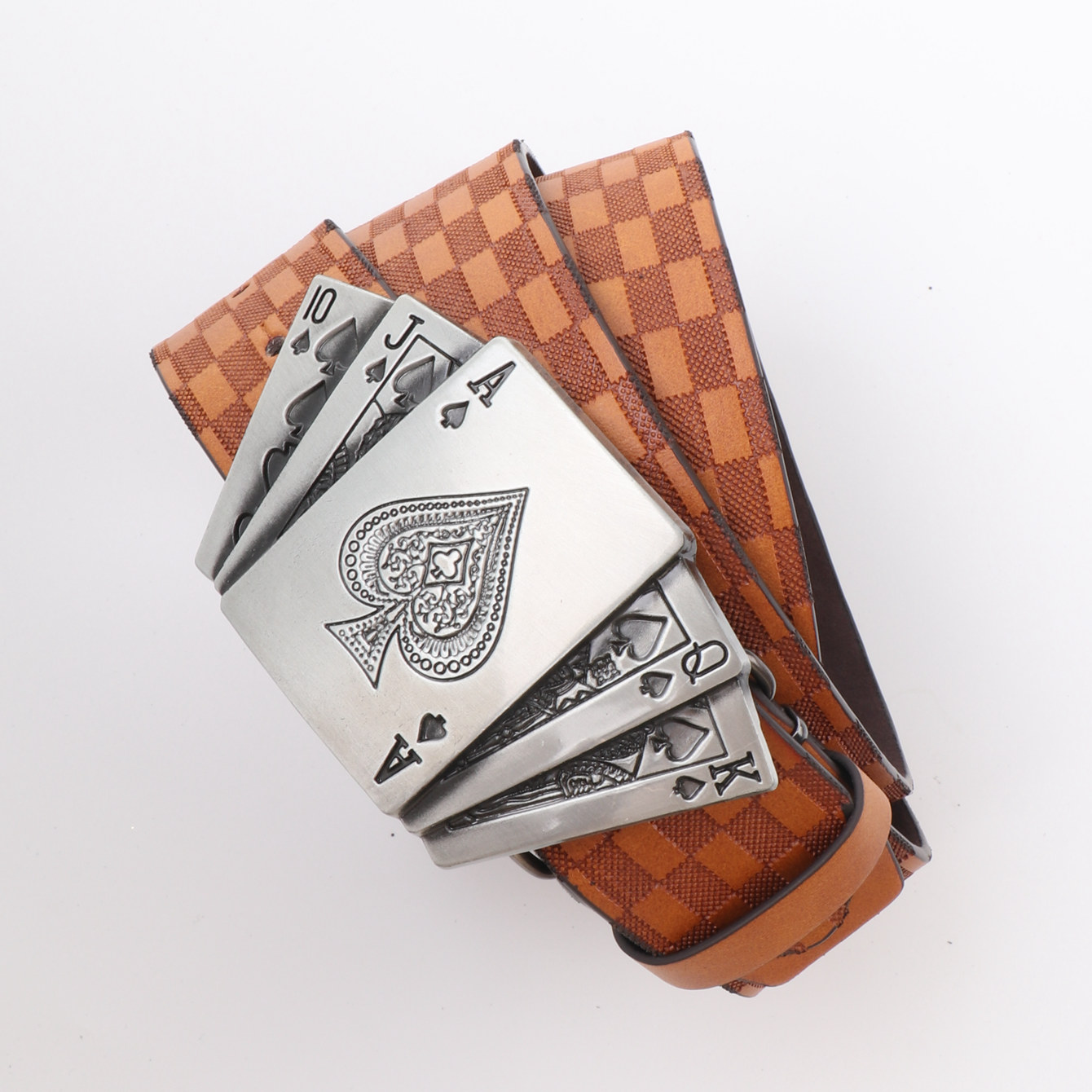 เข็มขัดย้อนยุคลําลองสําหรับผู้ - Leather Works Belt บทวิจารณ์และราคา