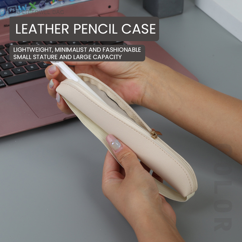 ที่ใส่ปากกาหนัง PU มีซิปเคสปาก - Leather Work Notebook บทวิจารณ์และราคา