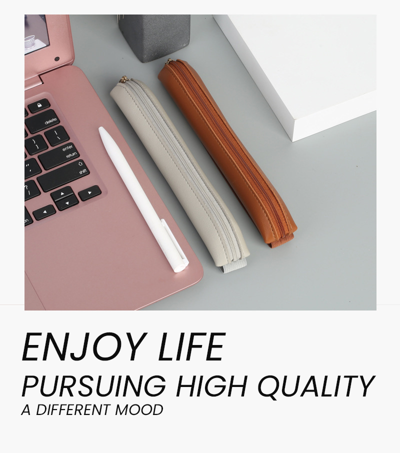 ที่ใส่ปากกาหนัง PU มีซิปเคสปาก - Leather Work Notebook บทวิจารณ์และราคา