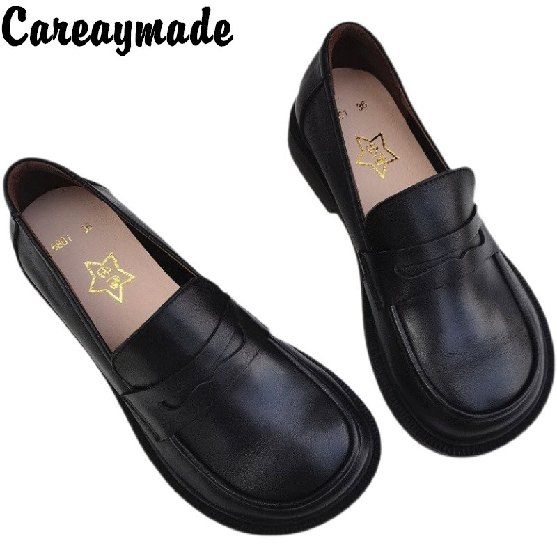Careaymade-ผู้หญิงรองเท้าบนรอง - Leather Works บทวิจารณ์และราคา