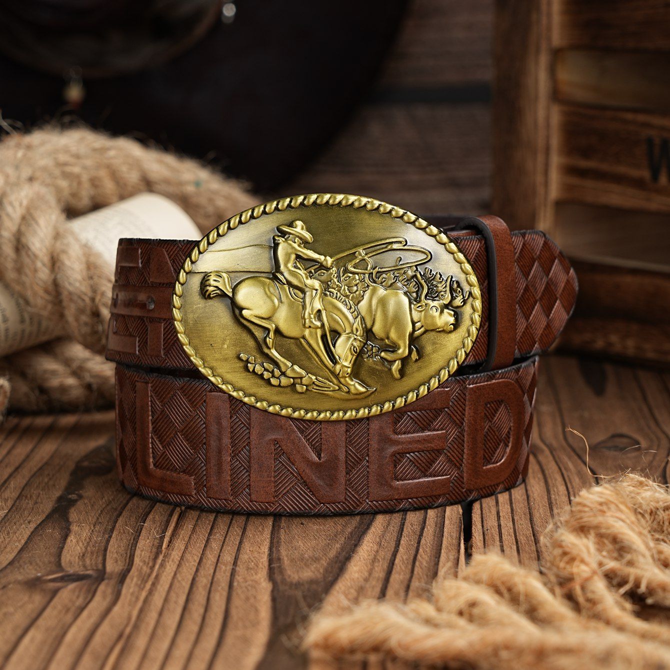 เข็มขัดลำลองสไตล์ตะวันตกสำหรับ - Leather Works Belt บทวิจารณ์และราคา