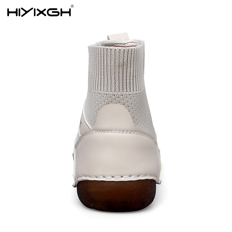 รองเท้าบูทผู้หญิงแฟชั่นฤดูใบไม - Leather Work Flats Women บทวิจารณ์และราคา