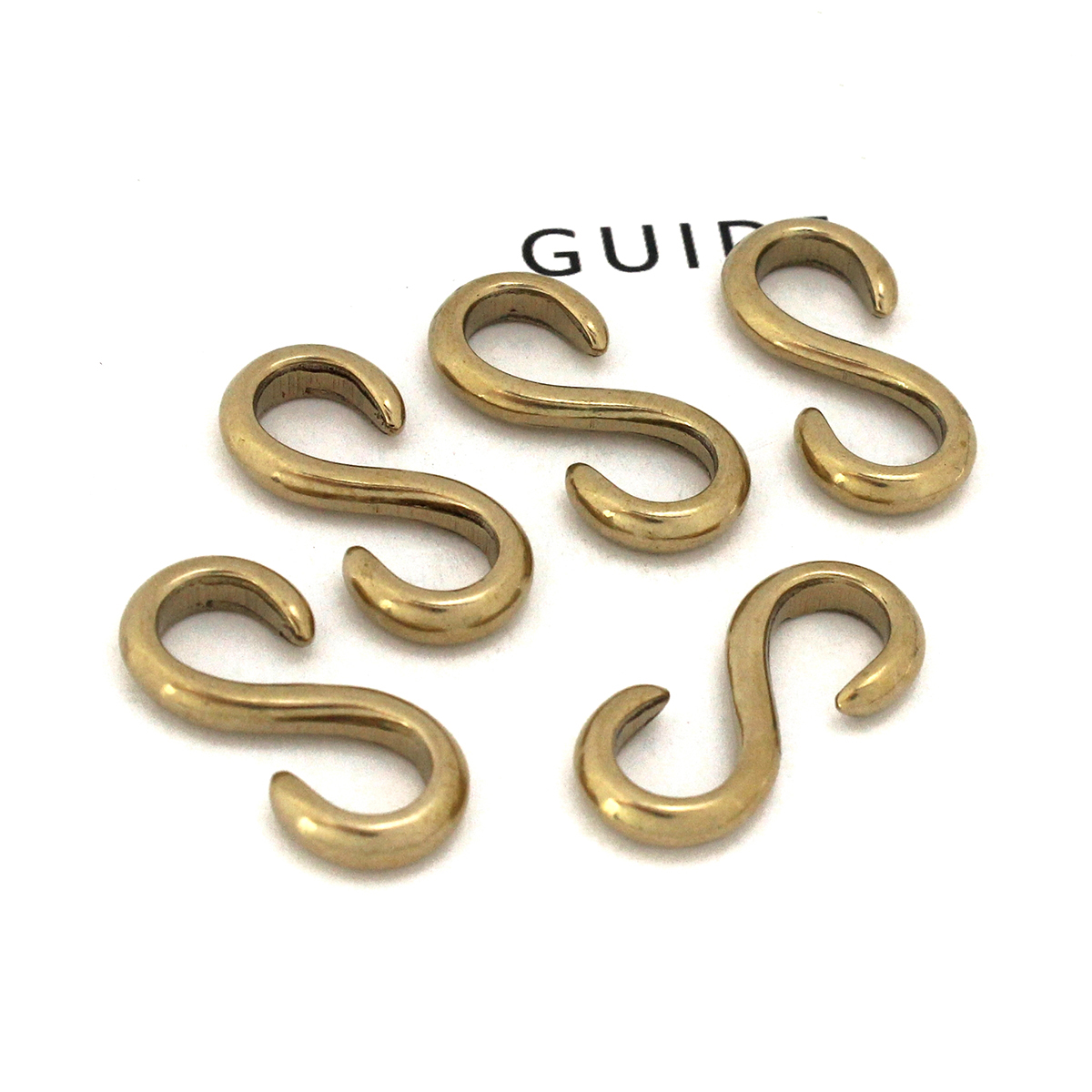 10 pcs S รูปร่างตะขอทองเหลืองห - Leatherwork Hardware บทวิจารณ์และราคา
