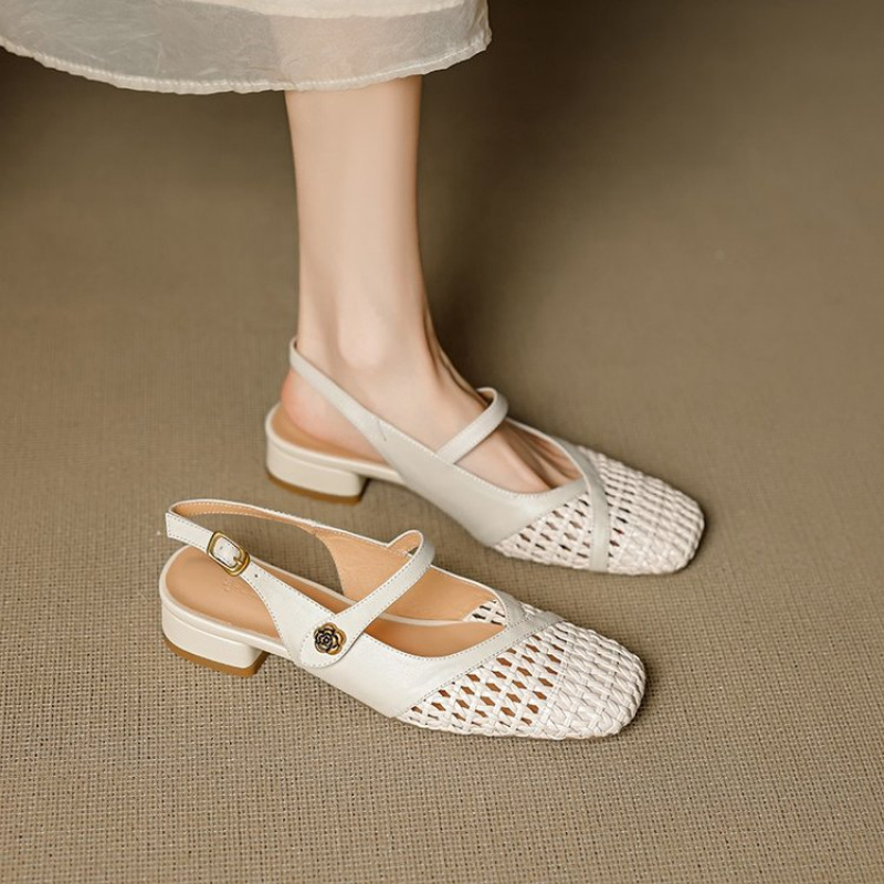 รองเท้าส้นเตี้ยแบบสวมสำหรับผู้ - Leather Work Flats Women บทวิจารณ์และราคา