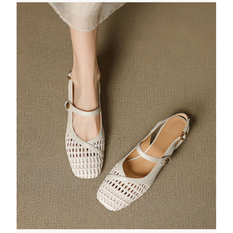 รองเท้าส้นเตี้ยแบบสวมสำหรับผู้ - Leather Work Flats Women บทวิจารณ์และราคา