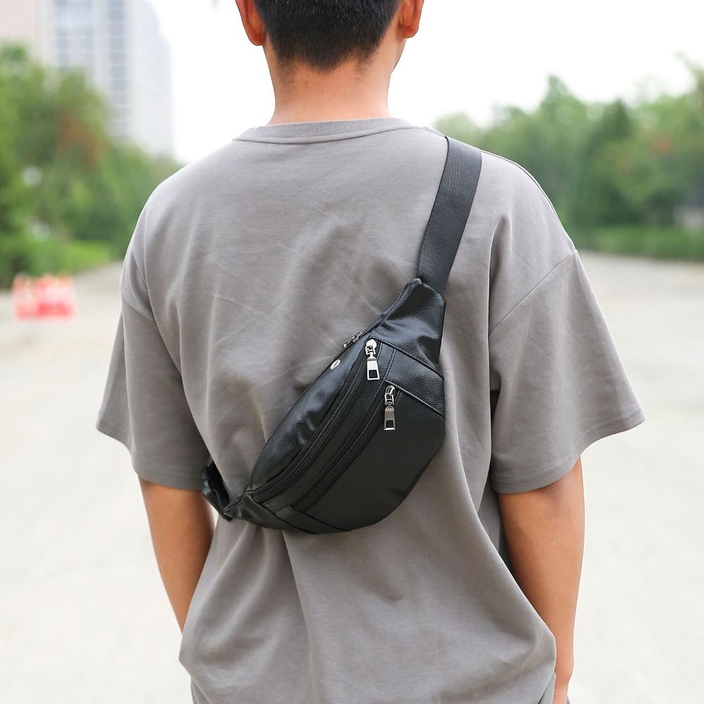 กระเป๋าใส่เงินแบบสะพายข้างอเนก - Leather Work Bag Men บทวิจารณ์และราคา