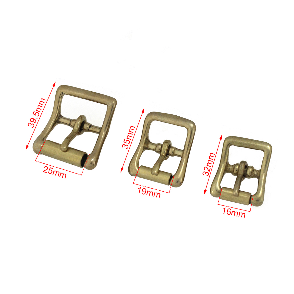 หัวเข็มขัดทองเหลืองแบบลูกกลิ้ง - Leatherwork Hardware บทวิจารณ์และราคา