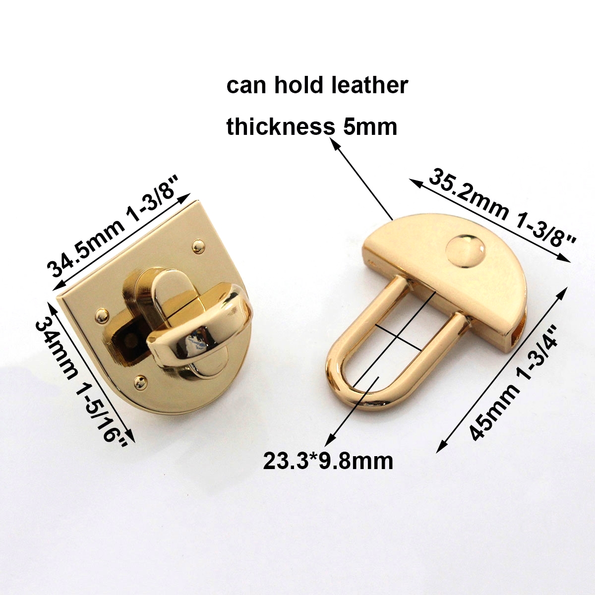 1Pcsโลหะรูปไข่เปิดล็อคล็อคTwis - Leatherwork Hardware บทวิจารณ์และราคา