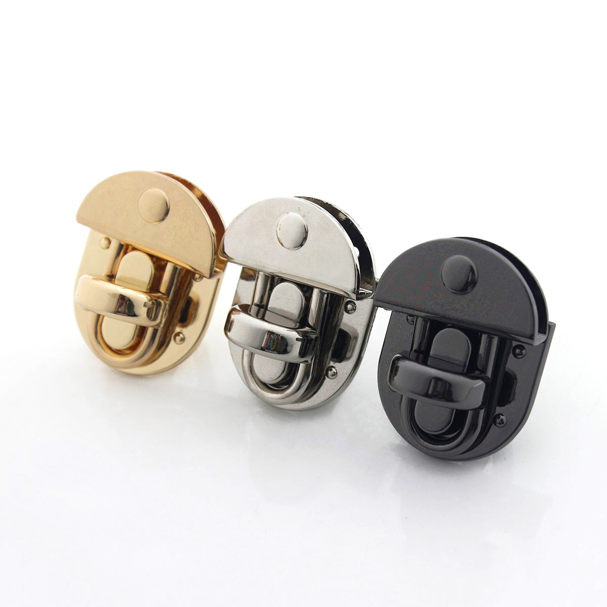 1Pcsโลหะรูปไข่เปิดล็อคล็อคTwis - Leatherwork Hardware บทวิจารณ์และราคา