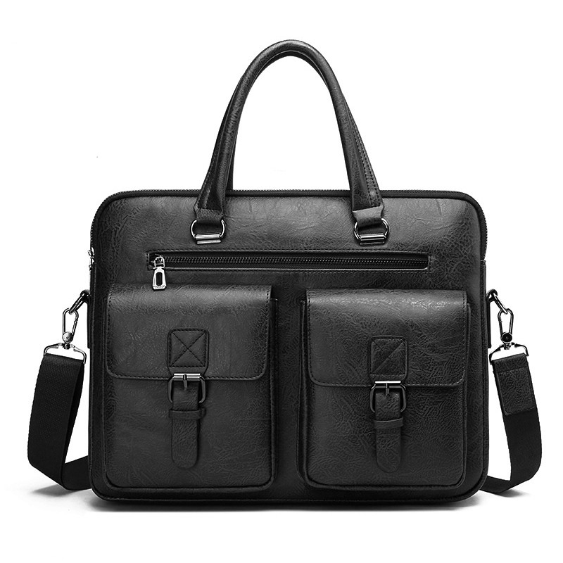 กระเป๋าใส่เอกสารทางธุรกิจของผู - Leather Work Bag Men บทวิจารณ์และราคา