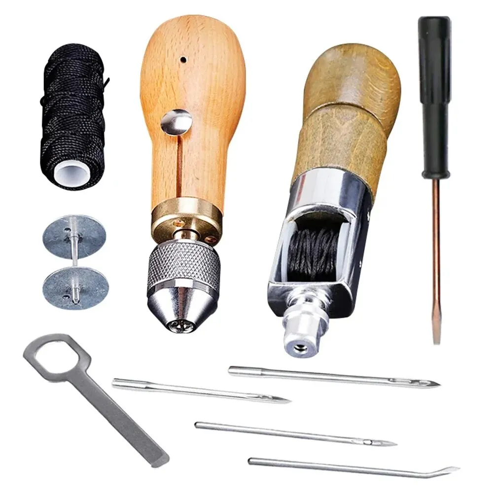 DIY หนังเย็บ Awl Kit ด้ายเย็บเ - Leatherwork Accessories บทวิจารณ์และราคา