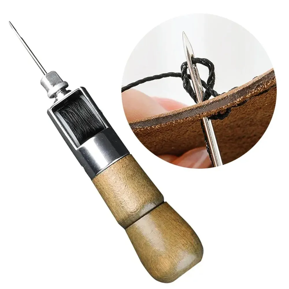 DIY หนังเย็บ Awl Kit ด้ายเย็บเ - Leatherwork Accessories บทวิจารณ์และราคา
