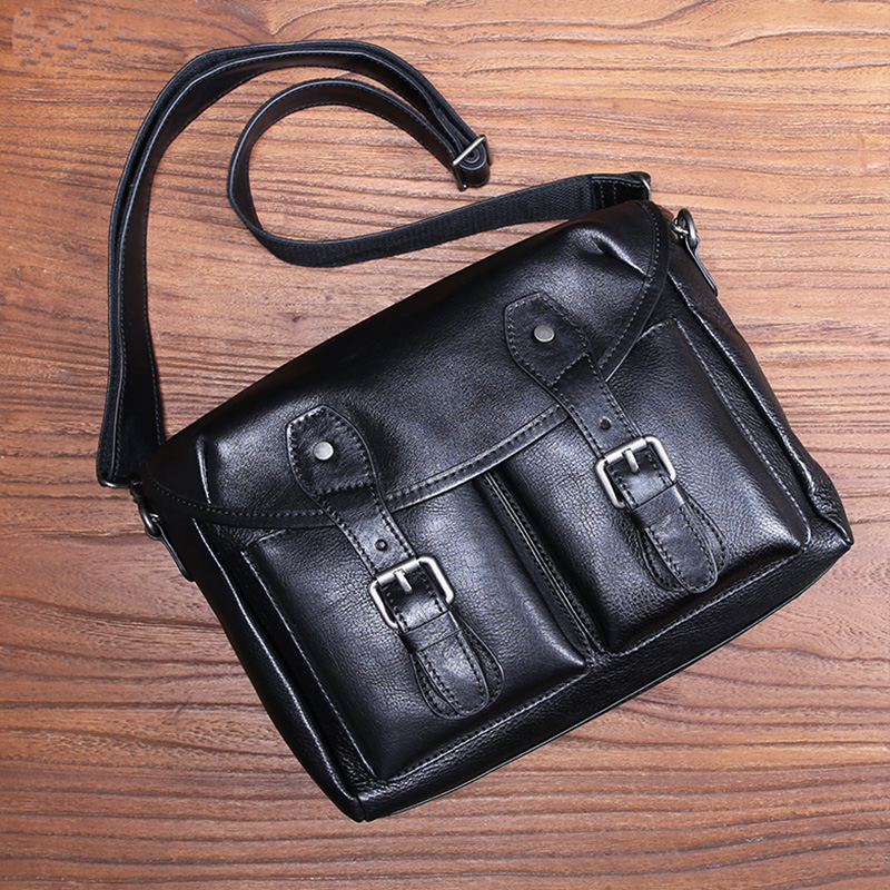 กระเป๋าสะพายไหล่ข้างเดียวของผู - Leather Work Bag Men บทวิจารณ์และราคา