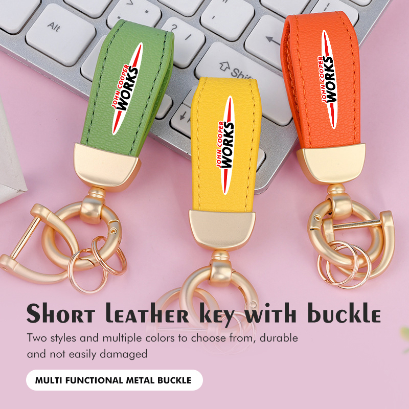 พวงกุญแจหนังแท้ MINI หรูหรา พร - Leather Work For Car บทวิจารณ์และราคา