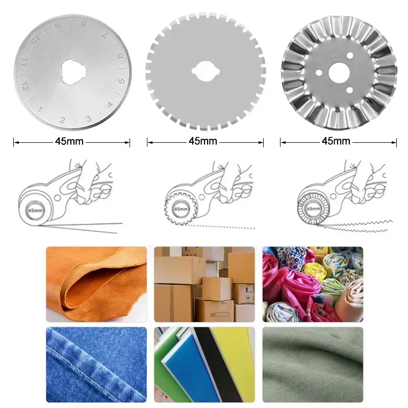 มีดตัดผ้าแบบล้อหมุน 45 มม. มีด - Leatherwork Accessories บทวิจารณ์และราคา