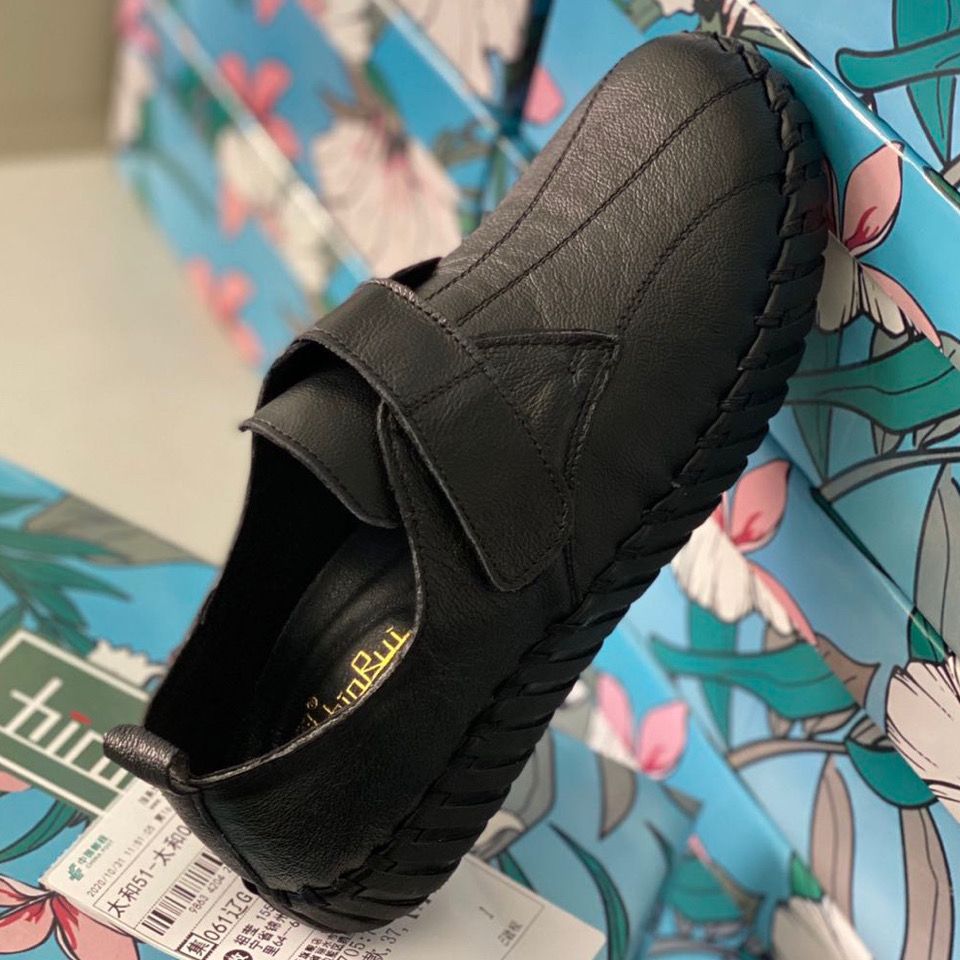 รองเท้าบัลเล่ต์ส้นเตี้ยหนังแท้ - Leather Work Flats Women บทวิจารณ์และราคา