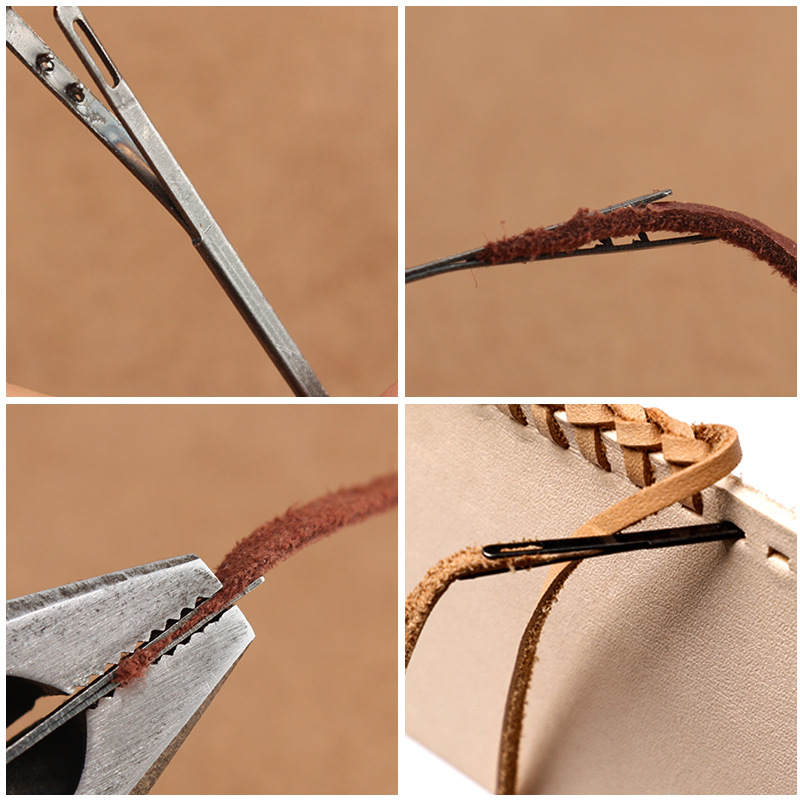 ด้ายหนังเข็มเชือกหนังเข็มด้ายห - Leatherwork Needles บทวิจารณ์และราคา