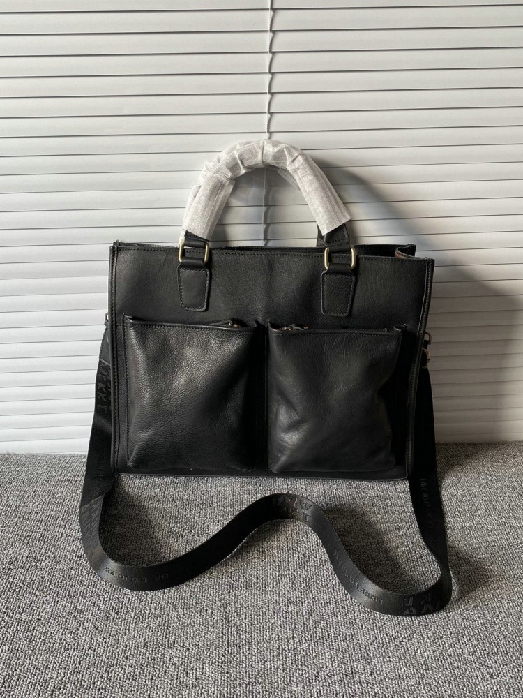 กระเป๋าเอกสารหนังวัวแท้สไตล์วิ - Leather Work Bag Men บทวิจารณ์และราคา