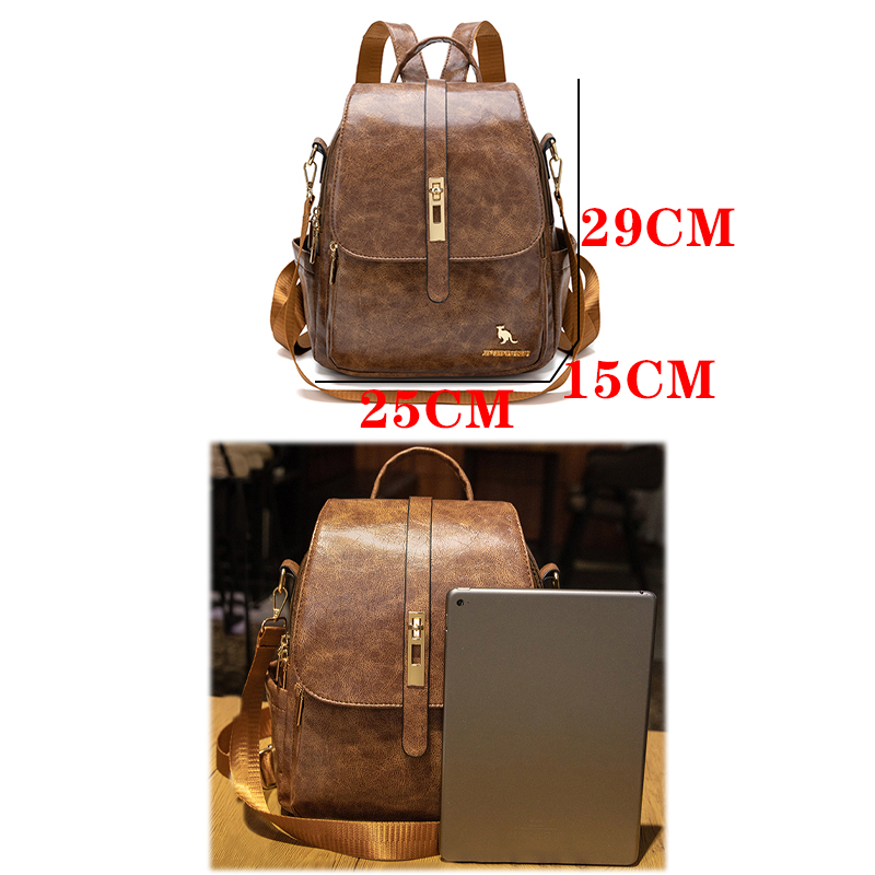 กระเป๋าเป้สะพายหลังสำหรับผู้หญ - Leather Work Backpack บทวิจารณ์และราคา