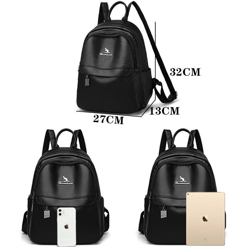 2024 ใหม่ผู้หญิงไหล่กระเป๋าหนั - Leather Work Backpack บทวิจารณ์และราคา