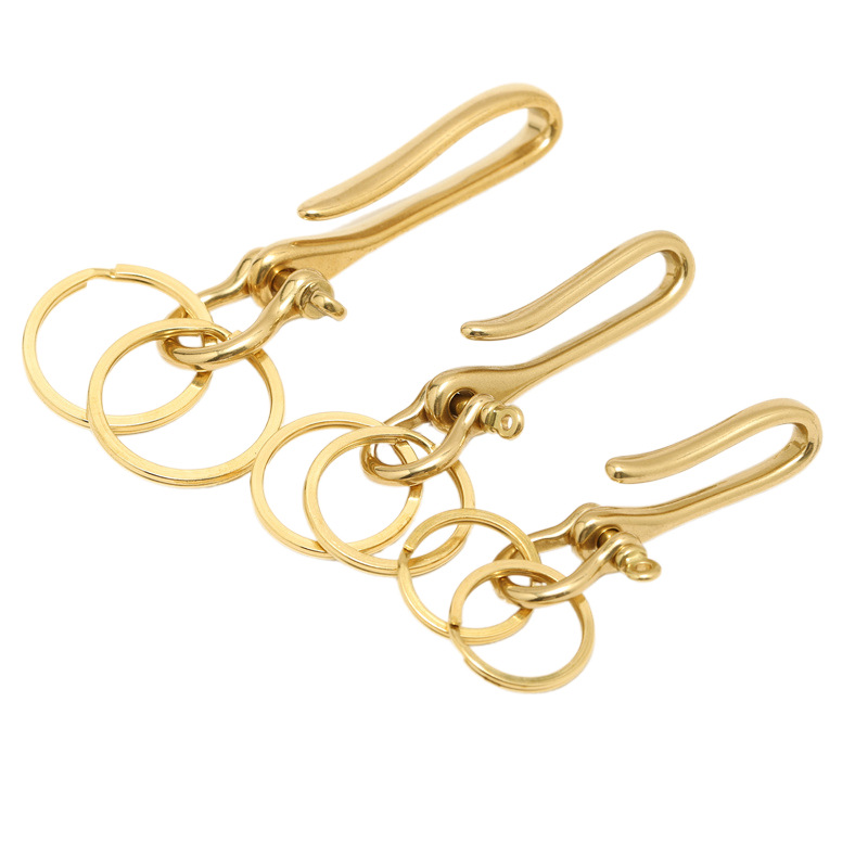 ผ้าทองเหลืองตะขอ U-รูปกุญแจแขว - Leatherwork Hardware บทวิจารณ์และราคา