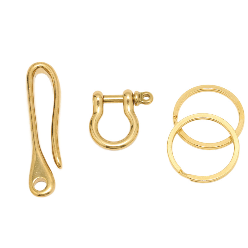 ผ้าทองเหลืองตะขอ U-รูปกุญแจแขว - Leatherwork Hardware บทวิจารณ์และราคา