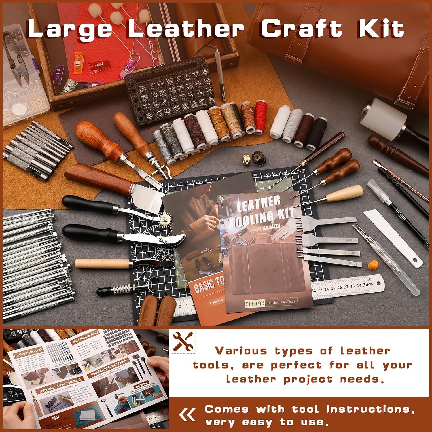 ชุดเครื่องมือหนัง ชุดอุปกรณ์งา - Leather Works บทวิจารณ์และราคา