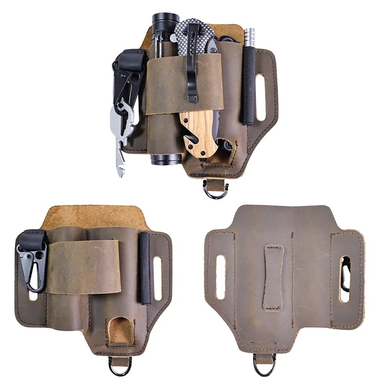 กระเป๋าคาดเอวหนังแท้ยุทธวิธีกร - Leatherwork Knife Sheath บทวิจารณ์และราคา